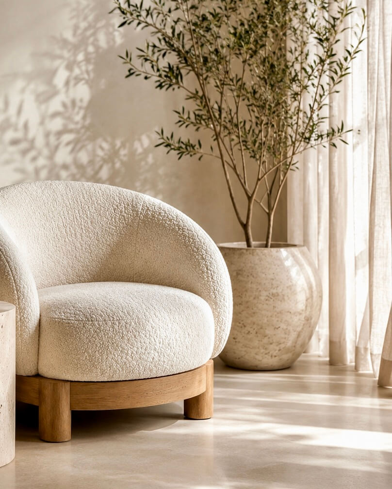 Ambiente elegante e luminoso per la sezione Chi sono di Maison Diana Aesthetics a Roma